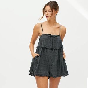 UO Ruffle Me Up Romper